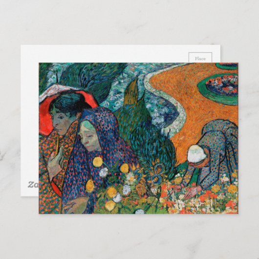 Herdenking van de tuin in Etten door Vincent van G Briefkaart (Voorkant / Achterkant)