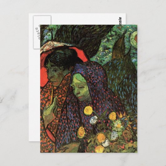 Herdenking van de tuin in Etten door Vincent van G Briefkaart (Voorkant / Achterkant)