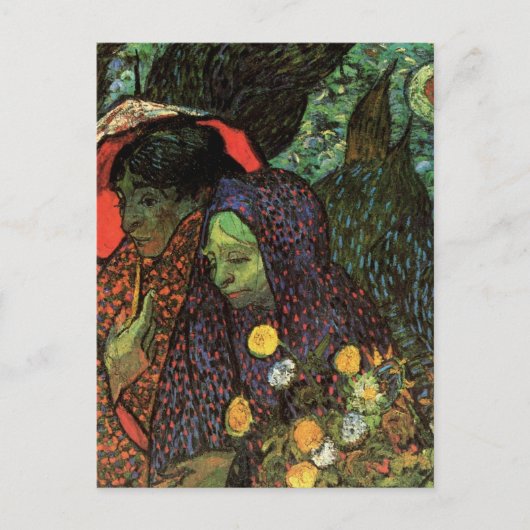 Herdenking van de tuin in Etten door Vincent van G Briefkaart (Voorkant)