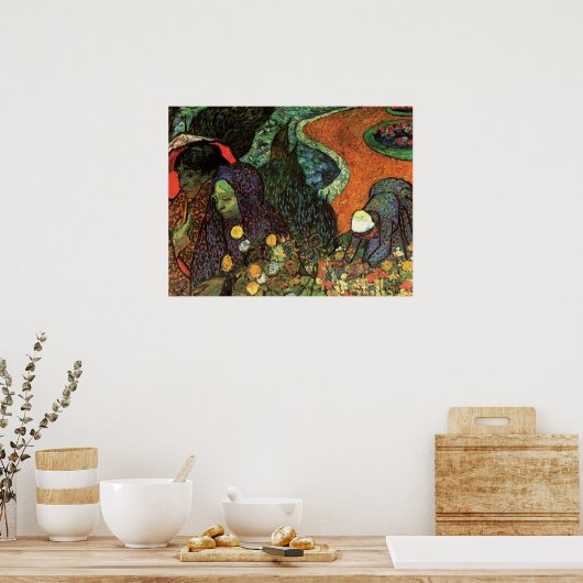 Herdenking van de tuin in Etten door Vincent van G Poster (Keuken)