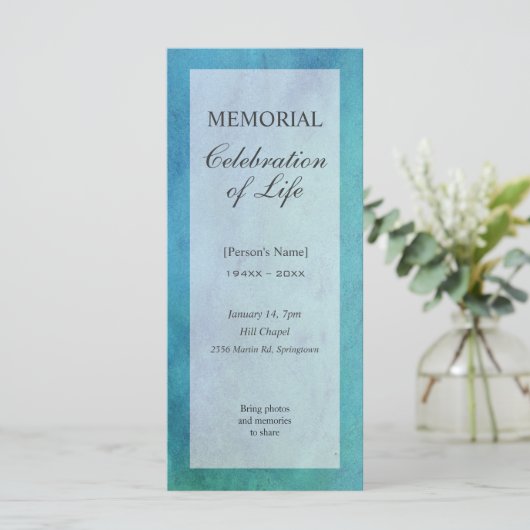 Herdenking van de uitnodiging tot het leven (Staand voorkant)