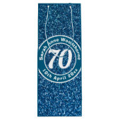 Herdenking van de verjaardag met Naam, Leeftijd, e Wijn Cadeautas (Achterkant)