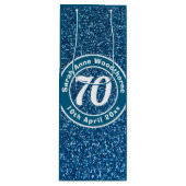 Herdenking van de verjaardag met Naam, Leeftijd, e Wijn Cadeautas (Voorkant)