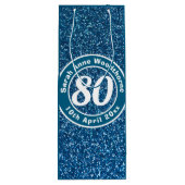 Herdenking van de verjaardag met Naam, Leeftijd, e Wijn Cadeautas (Achterkant)