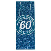 Herdenking van de verjaardag met Naam, Leeftijd, e Wijn Cadeautas (Achterkant)