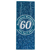 Herdenking van de verjaardag met Naam, Leeftijd, e Wijn Cadeautas (Voorkant)