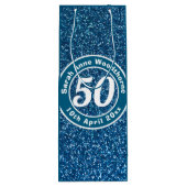 Herdenking van de verjaardag met Naam, Leeftijd, e Wijn Cadeautas (Achterkant)