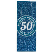 Herdenking van de verjaardag met Naam, Leeftijd, e Wijn Cadeautas (Voorkant)