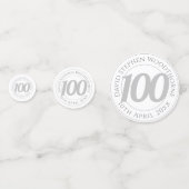 Herdenking van de verjaardag van de gepersonalisee confetti (Achterkanten)