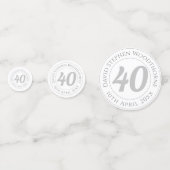 Herdenking van de verjaardag van de gepersonalisee confetti (Voorkanten)