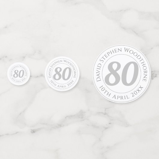 Herdenking van de verjaardag van de gepersonalisee confetti (Voorkanten)