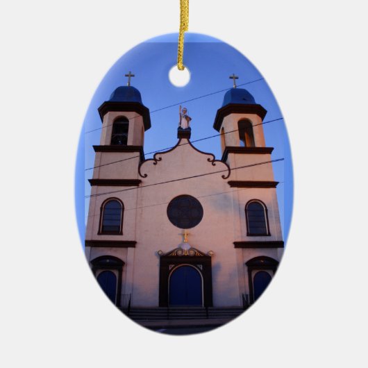 Herdenking van de vissers keramisch ornament (Voorkant)