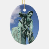 Herdenking van de vissers keramisch ornament (Achterkant)