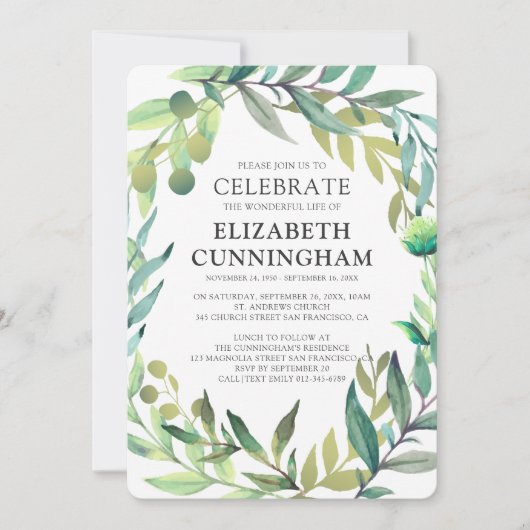 Herdenking van de Waterverf van het land Kaart (Voorkant)