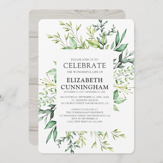 Herdenking van de Waterverf van het land Kaart (Voorkant / Achterkant)