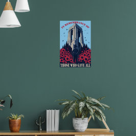 Herdenking van degenen die alle gedenkdagen hebben poster