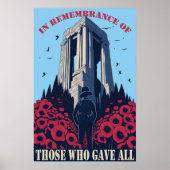 Herdenking van degenen die alle gedenkdagen hebben poster (Voorkant)