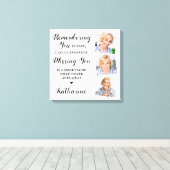 Herdenking van familieleden 3 Foto Canvas Afdruk (Insitu (Houten vloer))