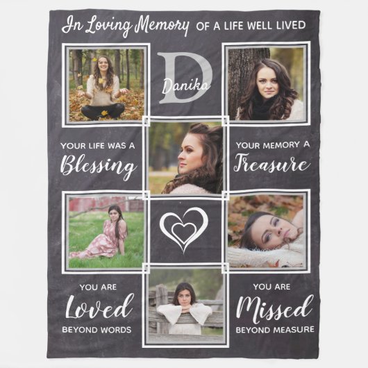 Herdenking van familieleden Keepomwille Foto Colla Fleece Deken (Voorkant)