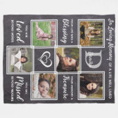 Herdenking van familieleden Keepomwille Foto Colla Fleece Deken (Voorkant (Horizontaal))