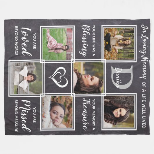 Herdenking van familieleden Keepomwille Foto Colla Fleece Deken (Voorkant (Horizontaal))