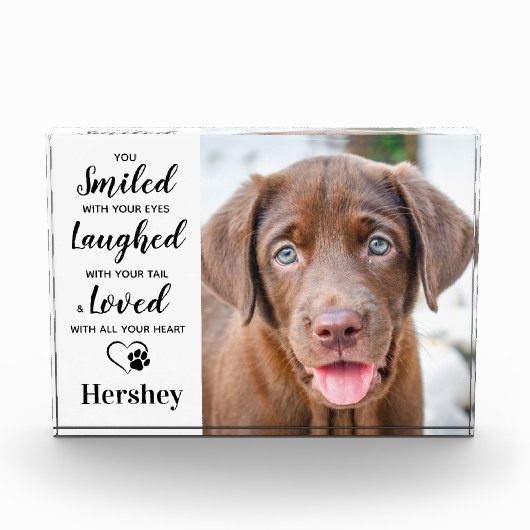 Herdenking van gepersonaliseerde parketnagedachten fotoblokken (Voorkant)