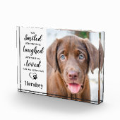 Herdenking van gepersonaliseerde parketnagedachten fotoblokken (Rechts)