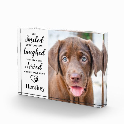 Herdenking van gepersonaliseerde parketnagedachten fotoblokken (Rechts)