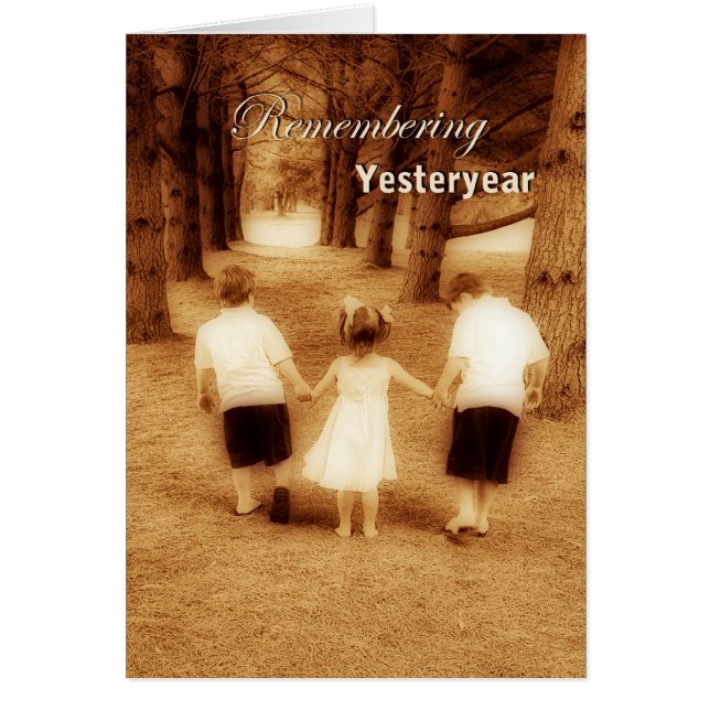 Herdenking van gisteren (Kinderen lopen in bossen) (Voorkant)