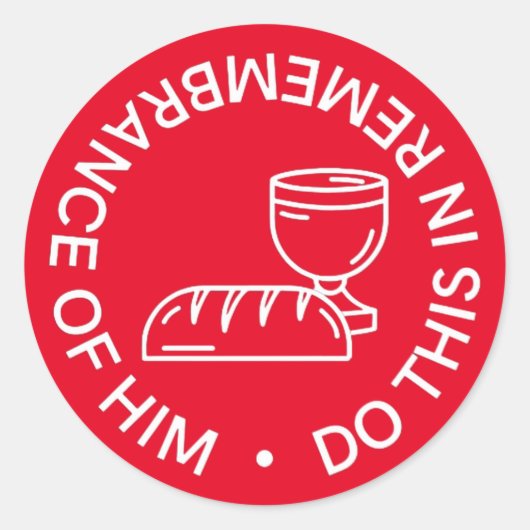 Herdenking van Hem Communie Stickers (Voorkant)