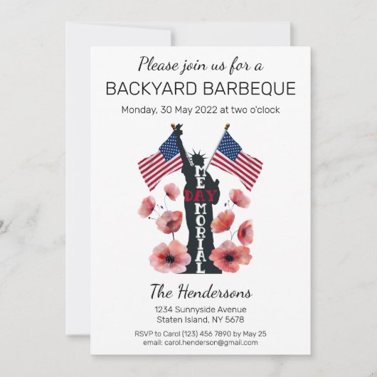 Herdenking van herdenkingsdag kaart (Voorkant)