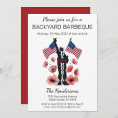 Herdenking van herdenkingsdag kaart (Voorkant / Achterkant)