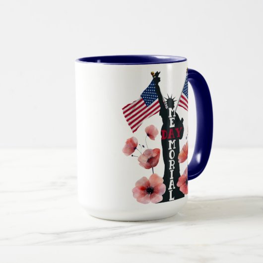 Herdenking van herdenkingsdag mok (Voorkant rechts)