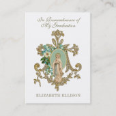 Herdenking van het afstuderen Religieuze Kaarten v Visitekaartje (Voorkant)