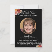 Herdenking van het begrafenissympathie bedankkaart (Voorkant)