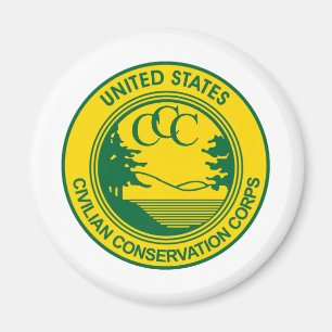 Herdenking van het CCC Civilian Conservation Corps Magneet