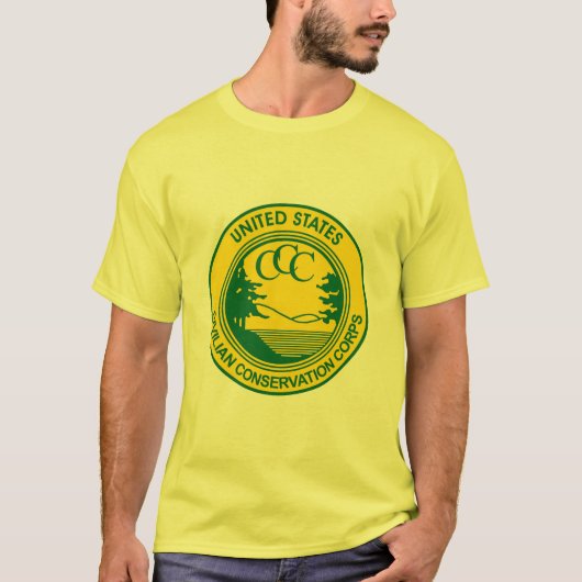 Herdenking van het CCC Civilian Conservation Corps T-shirt (Voorkant)