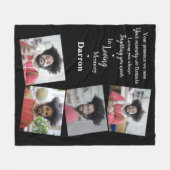 Herdenking van het gezin bij het liefhebben van Me Fleece Deken (Voorkant (Horizontaal))