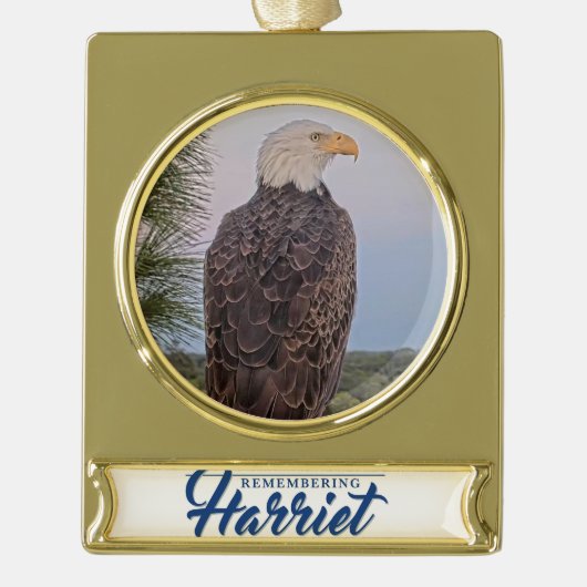 Herdenking van het Harriet Ornament Verguld Banner Ornament (Voorkant)