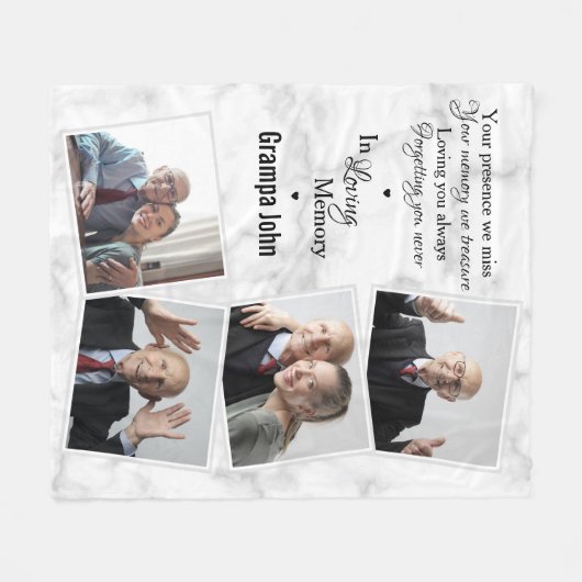 Herdenking van het herdenkingsmonument voor de mod fleece deken (Voorkant (Horizontaal))