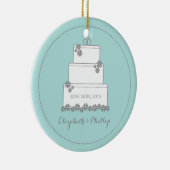 Herdenking van het huwelijk - Cake Ornament - Seaf (Rechts)