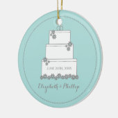 Herdenking van het huwelijk - Cake Ornament - Seaf (Links)