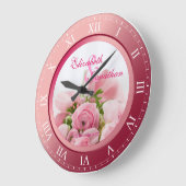 Herdenking van het huwelijk Ruby Roman Numerals Fo Grote Klok (Hoek)