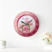 Herdenking van het huwelijk Ruby Roman Numerals Fo Grote Klok (Huis)