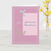 Herdenking van het Jubileum bij overlijden van een Kaart (Gele Bloem)