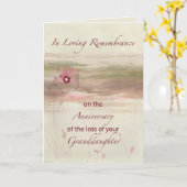 Herdenking van het Jubileum van verlies van kleind Kaart (Gele Bloem)