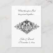 Herdenking van het katholieke huwelijk voor de Hei Visitekaartje (Voorkant)