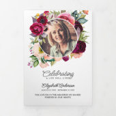 Herdenking van het Leven Aquarel Bloemstuk Herdenk Drieluik Programma (Cover)