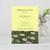 Herdenking van het leven - Bloemen Kaart (Staand voorkant)