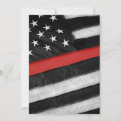 Herdenking van het Leven Brandweer Memorial Kaart (Achterkant)